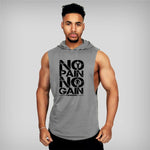 No Pain No Gain Hooded Tank Top