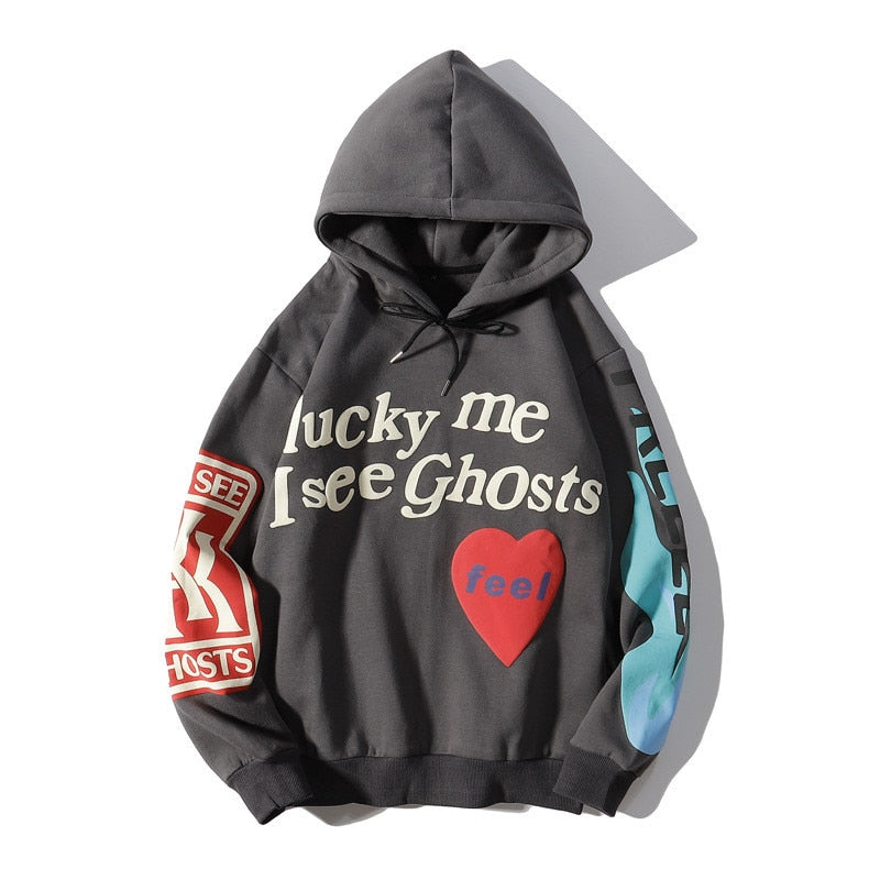 Punk Gothic Letter Print Hoodie