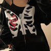 Punk Gothic Letter Print Hoodie