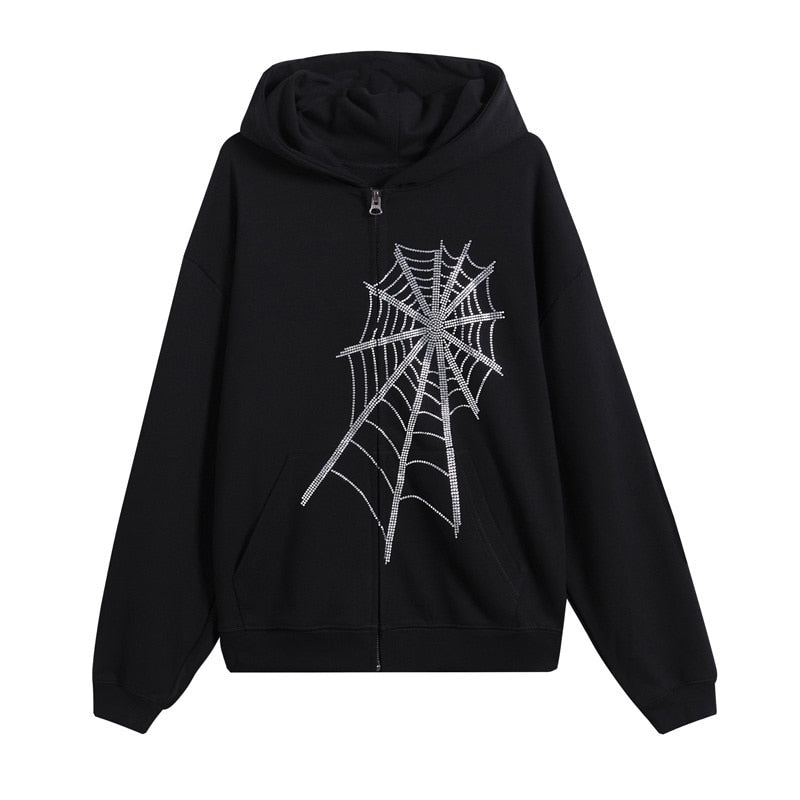 Punk Gothic Letter Print Hoodie