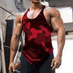 Camo Print Stringer Tank Top