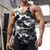 Camo Print Stringer Tank Top